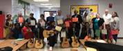 Brownsville, TN school guitar donation event